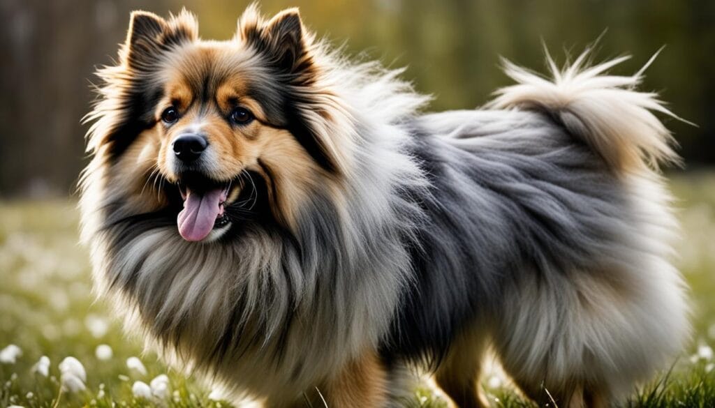 Double-coated dog shedding