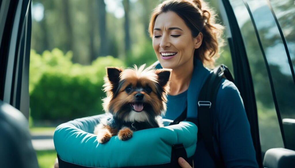 Transporting an injured dog