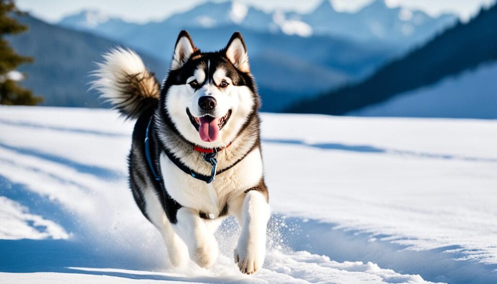 Alaskan Malamute exercise