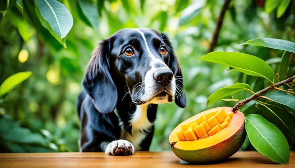 dogs and mangos