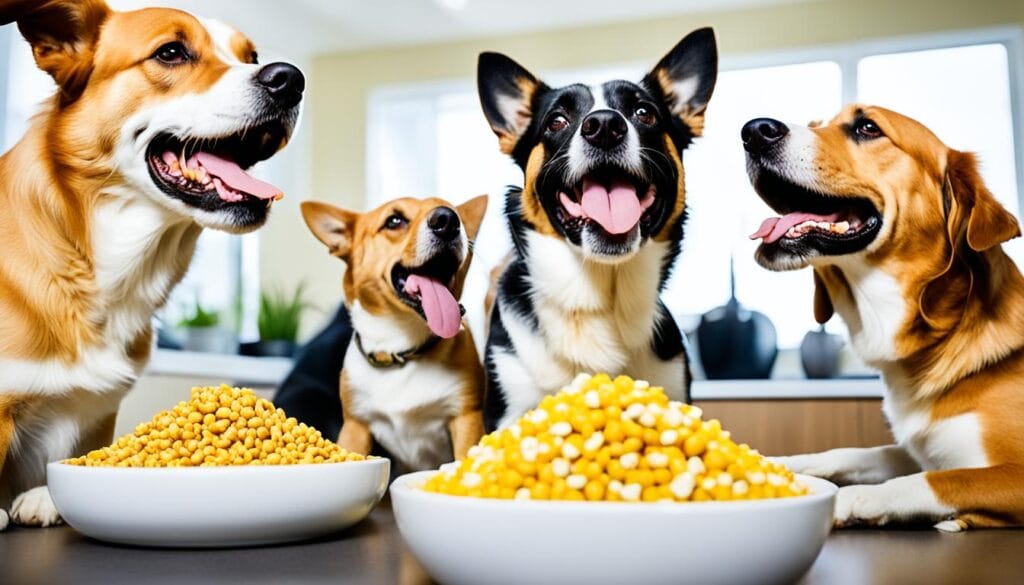 feeding corn to dogs