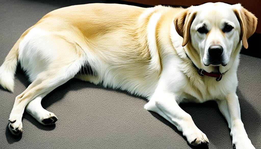 hernia symptoms in canines