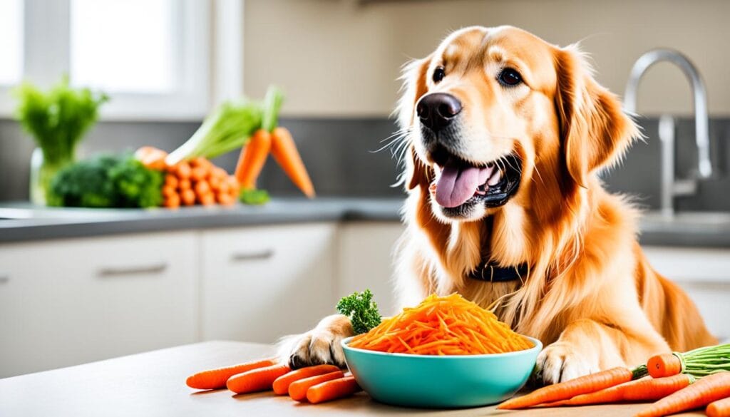 how to feed carrots to dogs