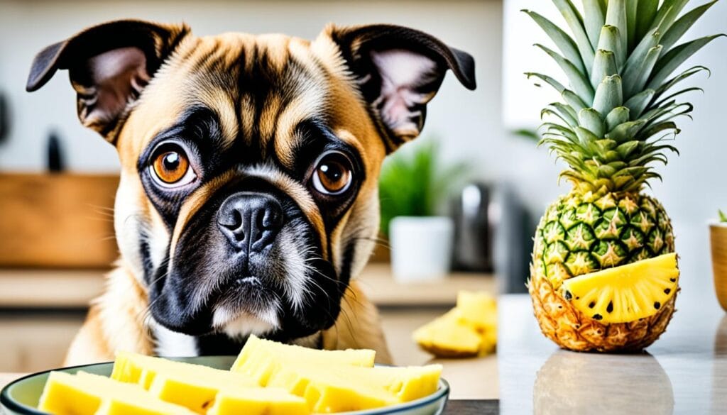 precautions feeding dogs pineapple