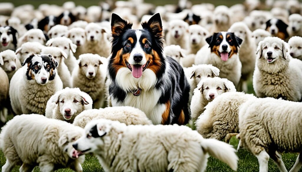 Australian Shepherd showcasing intelligence and trainability