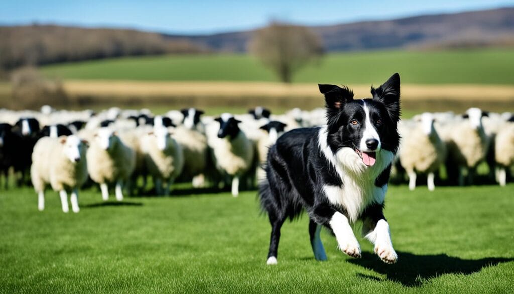 Border Collie showcasing intelligence and trainability