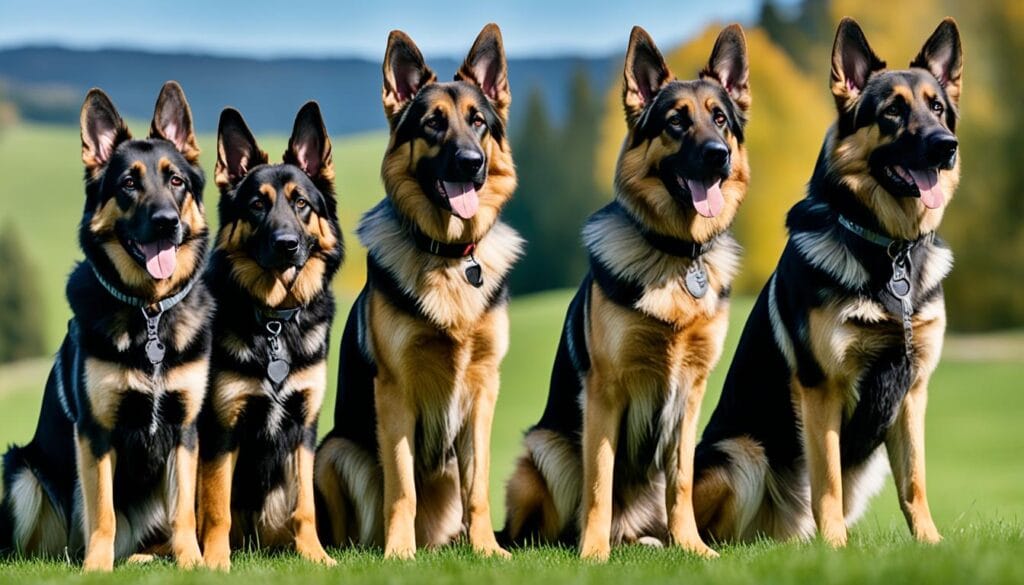 German Shepherd lines