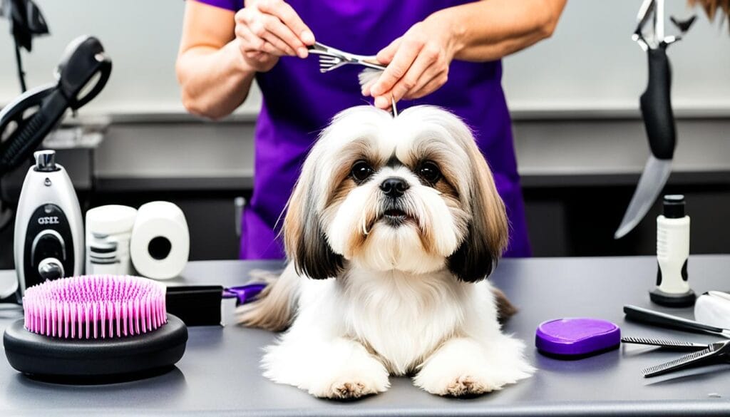 Maltese Shih Tzu grooming