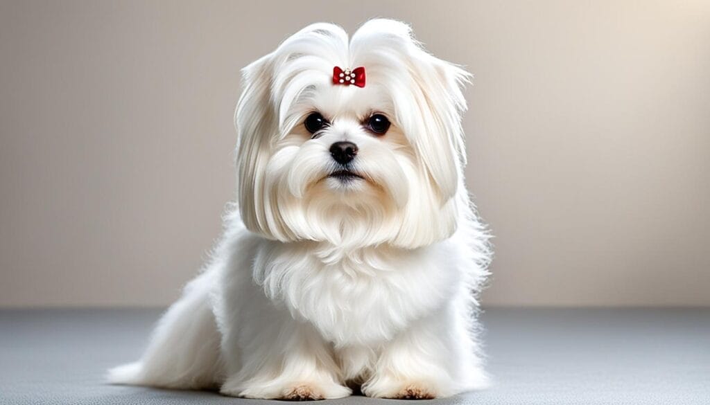 Maltese dog hypoallergenic coat