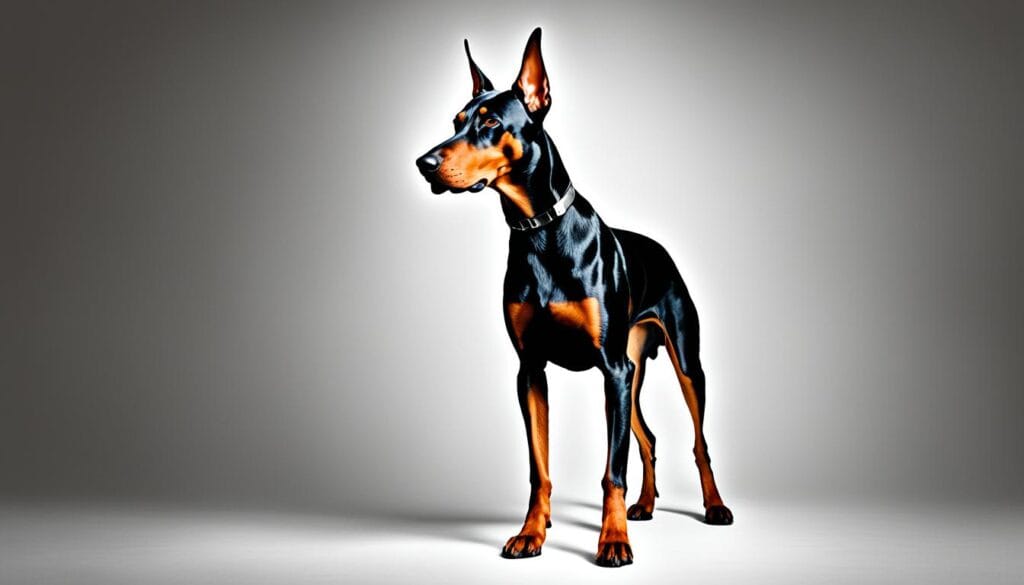 elegant appearance of a Doberman Pinscher