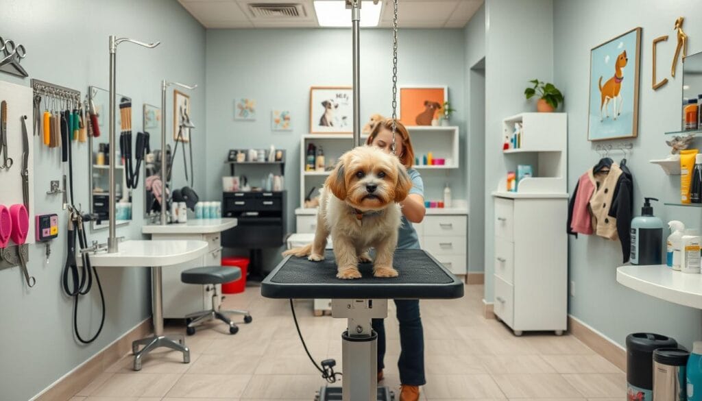 Basic dog grooming services