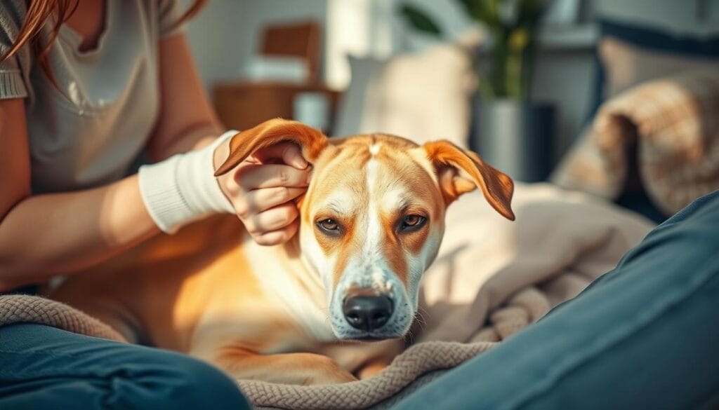 dog ear infection cleaning