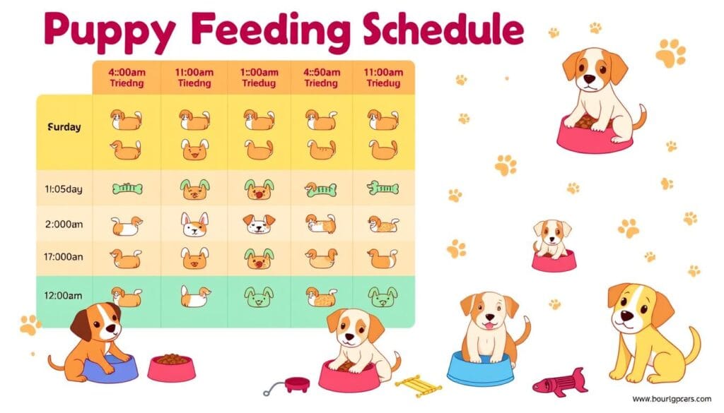 puppy feeding schedule