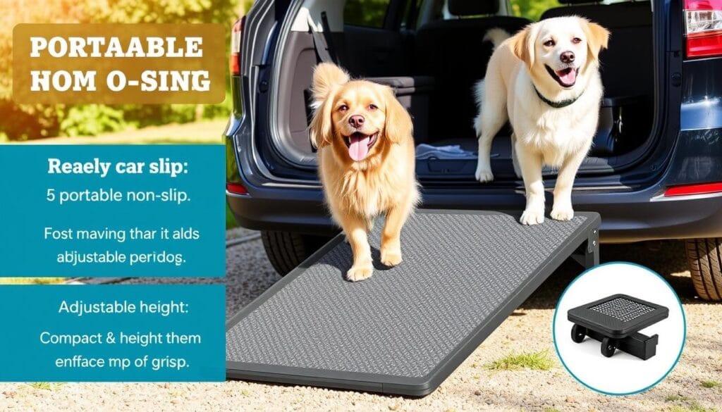 non-slip dog ramp for car side entry