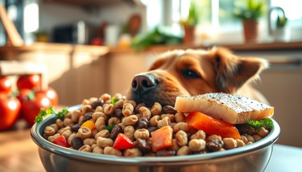 senior dog food with balanced nutrition
