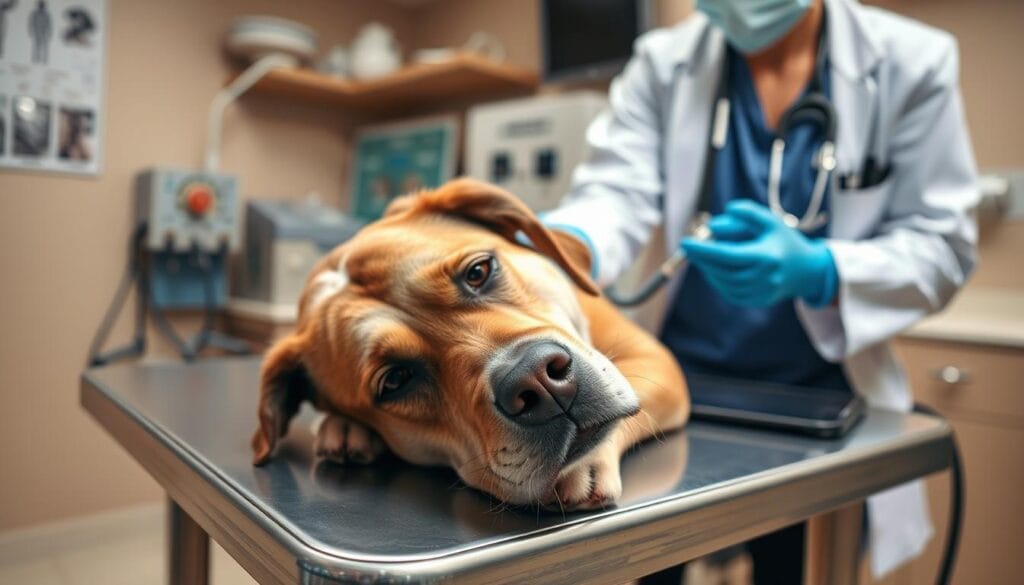 senior dog health exam