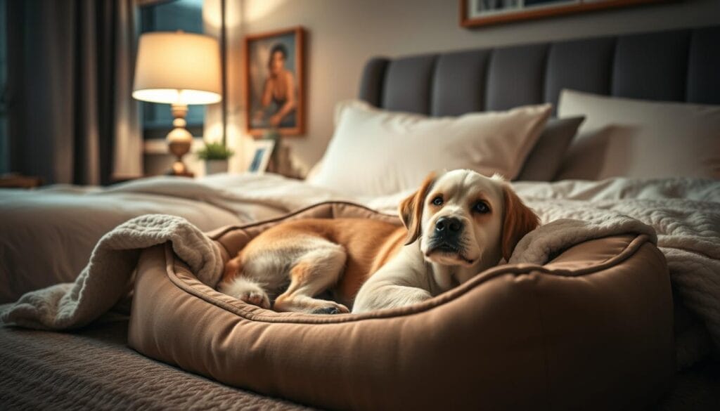 senior dog sleep comfort