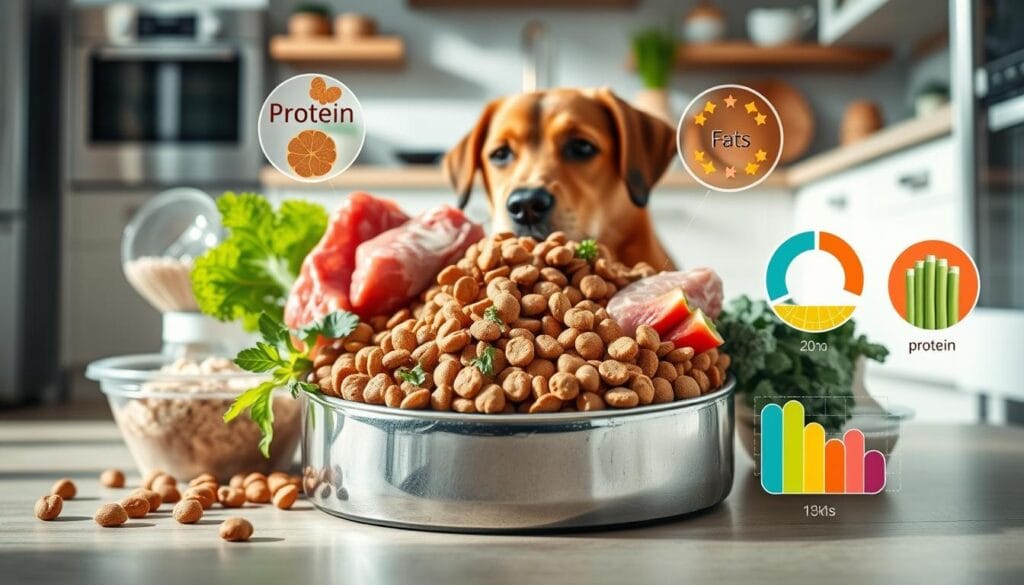 balanced macronutrients in weight loss dog food
