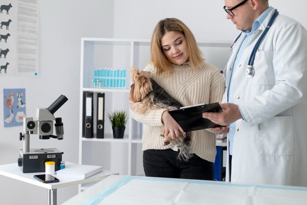 Top Pet Vet Tips: Ensuring Your Pet's Health & Happiness 3 Various veterinary services being offered at an animal hospital.